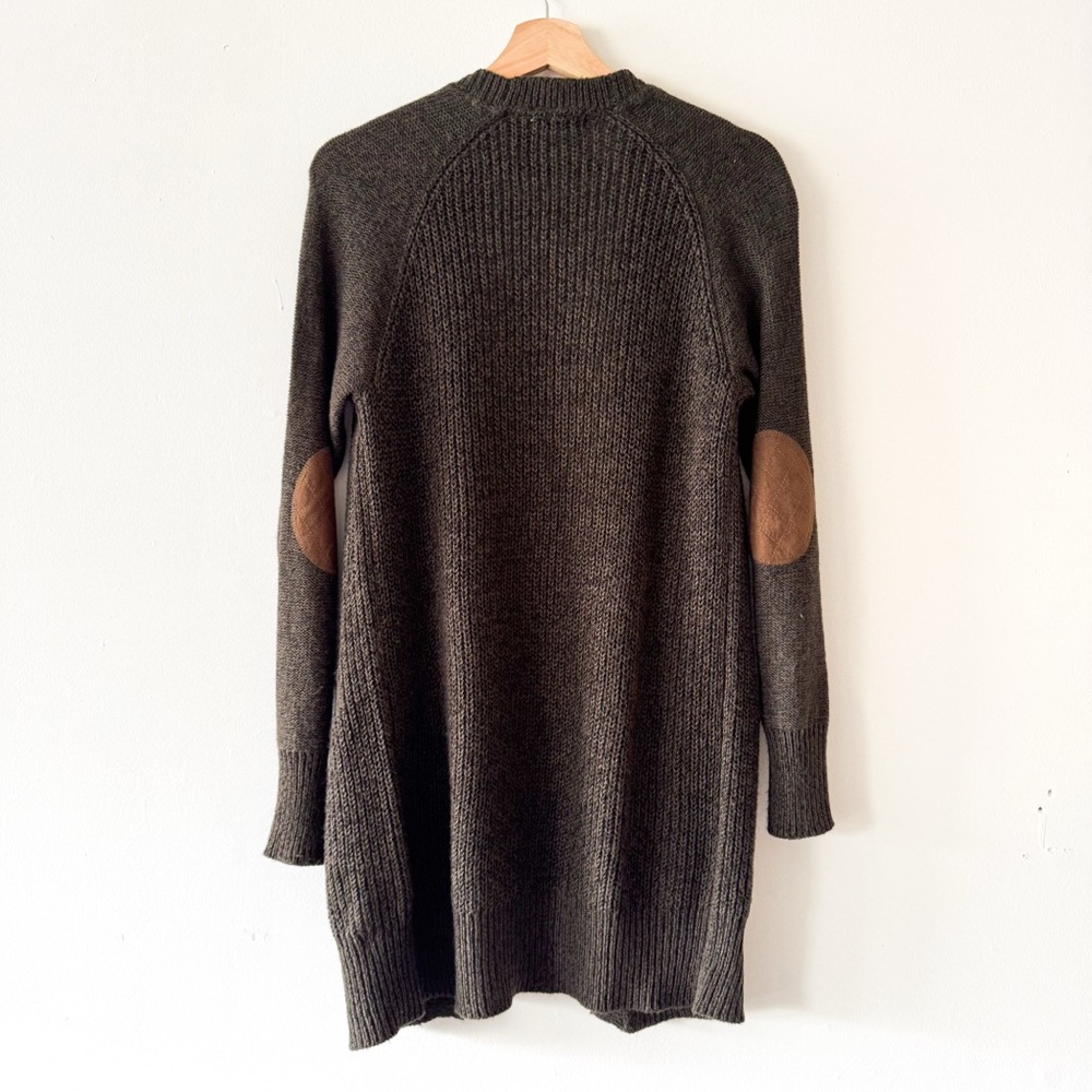RDI Elbow Patches Sweater Woman’s Olive Green Cardigan Size XS